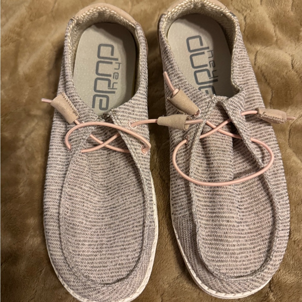 Hey Dude WENDY Beige Patterned Shoes